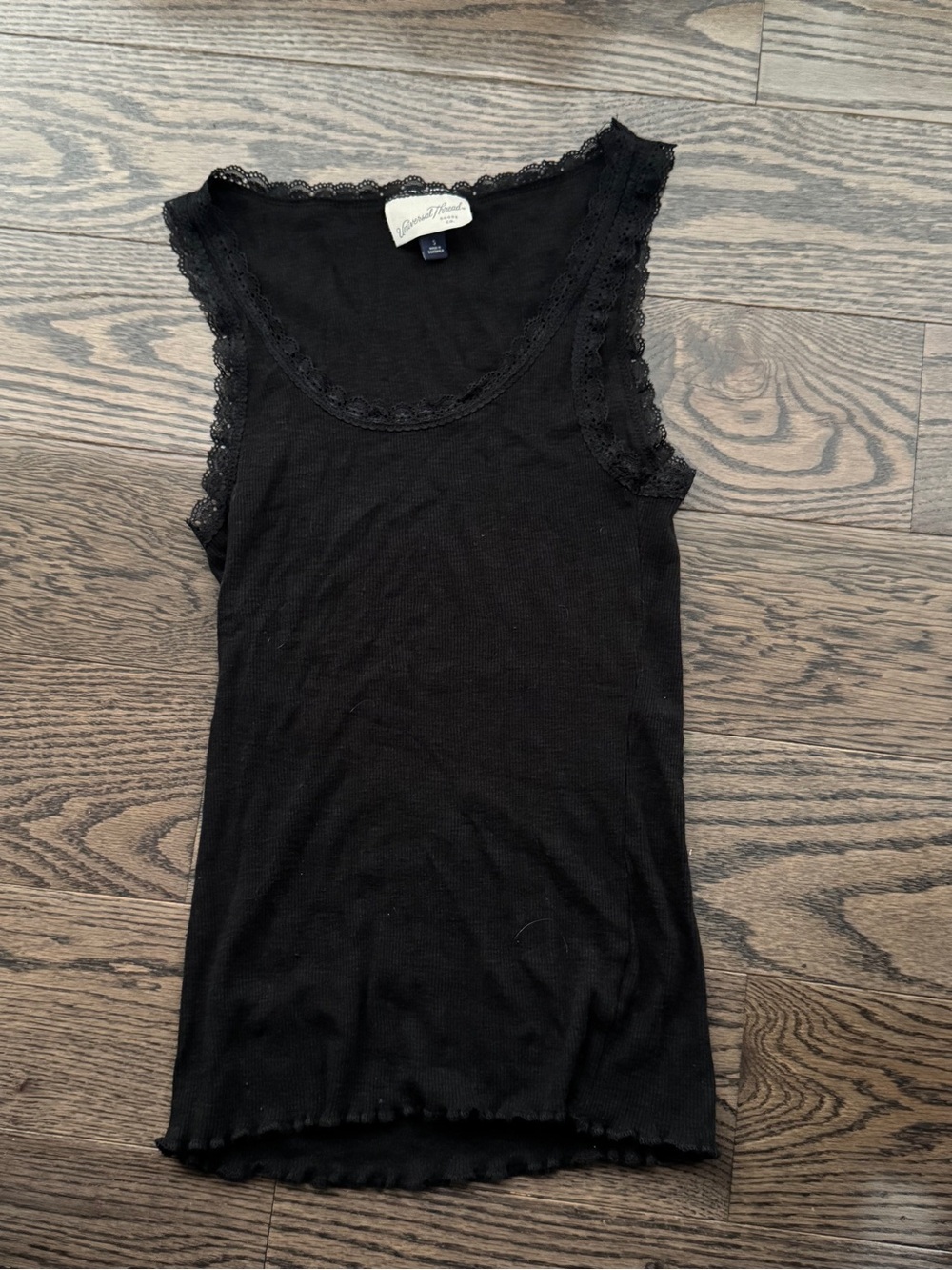 Black lace trim tank top BRAND NEW Size SMALL #lace #femme